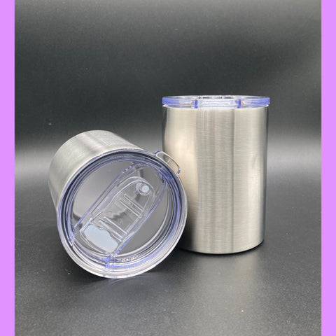 10oz Straight/Seamless Stainless Steel Pre Sanded Lowballs