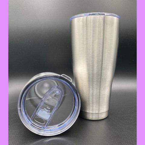 30oz Skinny/Modern Curved Stainless Steel Pre Sanded Tumbler