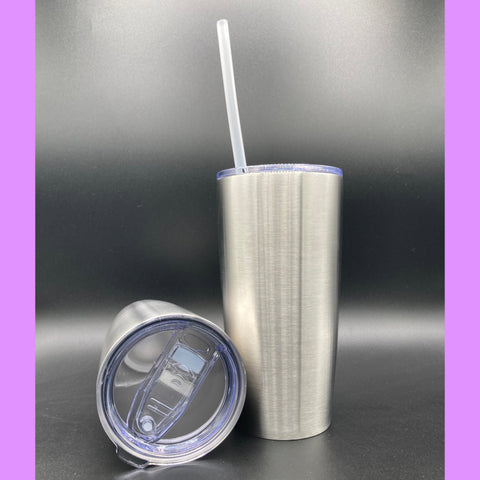 20oz Skinny/Tapered Stainless Steel Pre Sanded Tumbler