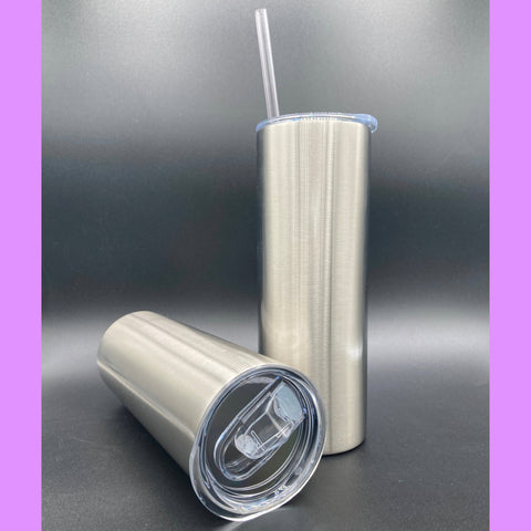 20oz Skinny/Straight Stainless Steel Pre Sanded Tumbler