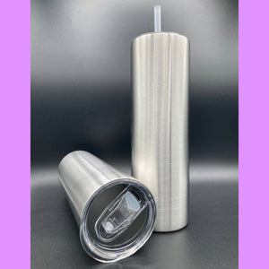 30oz Skinny/Straight Stainless Steel Pre Sanded Tumbler