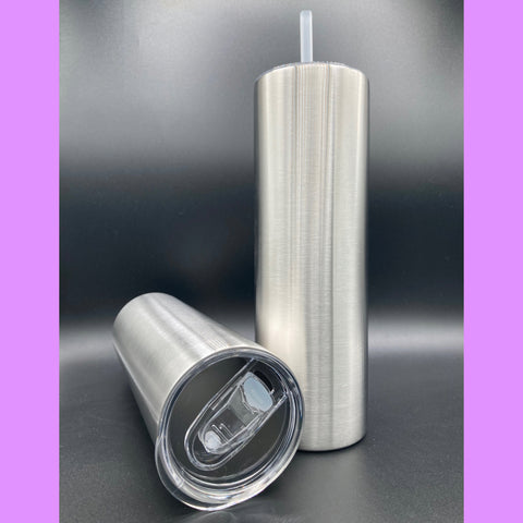 30oz Skinny/Straight Stainless Steel Pre Sanded Tumbler