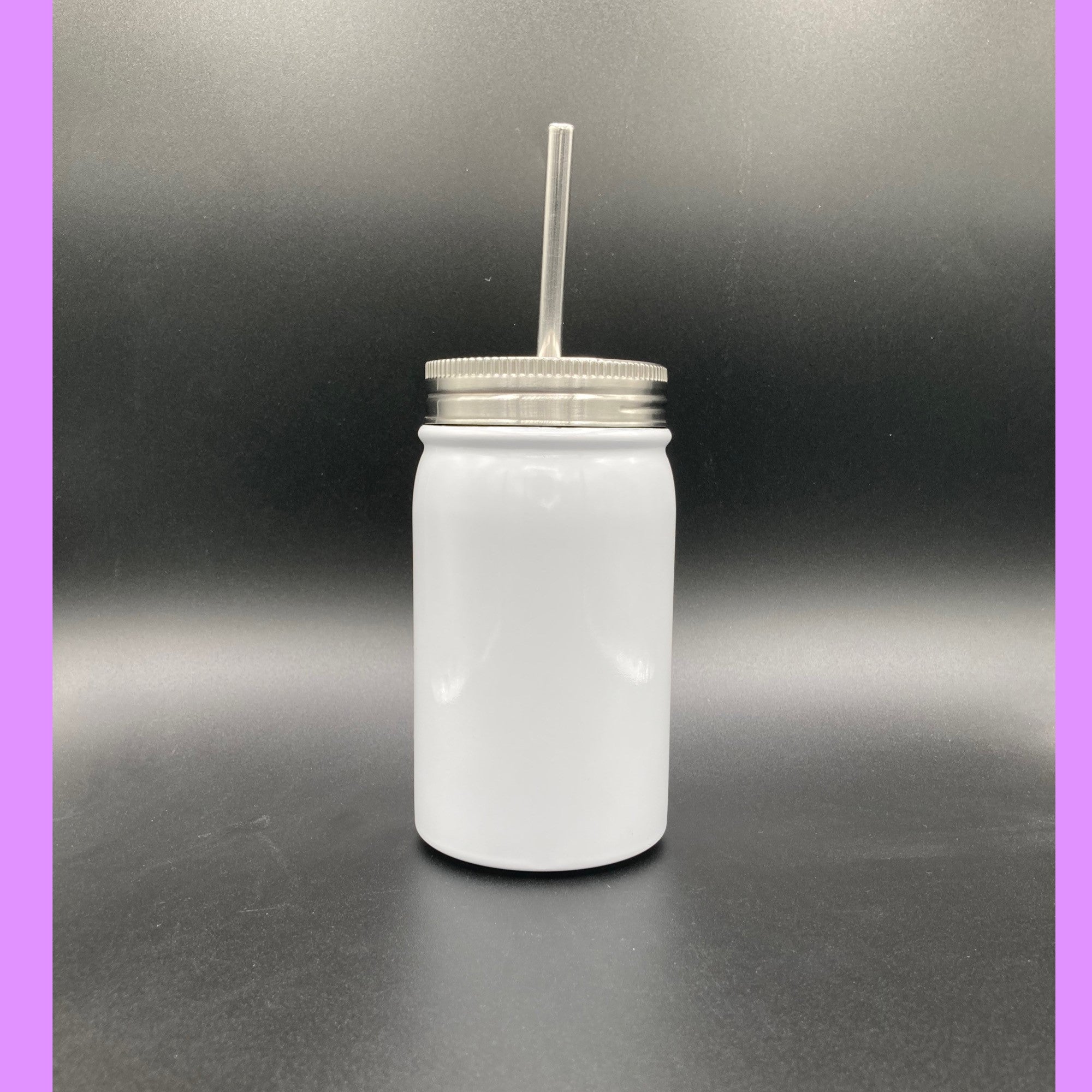 17oz Straight Sublimation Mason Jar