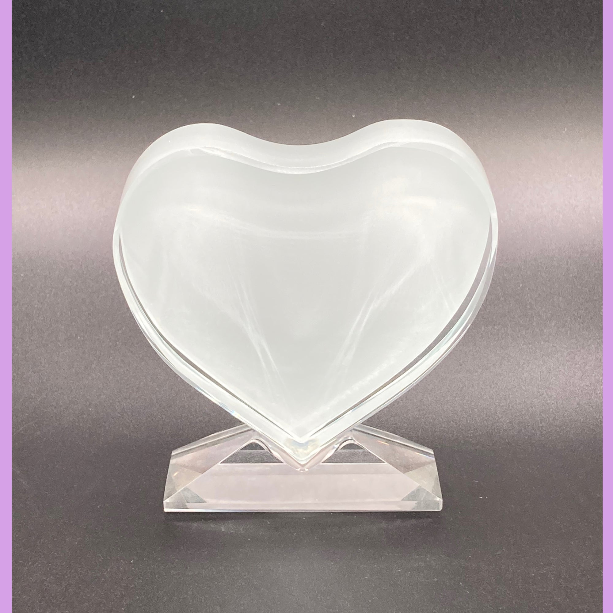 Glass Sublimation Heart