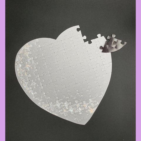 Heart Shaped Magnetic Sublimation Puzzle