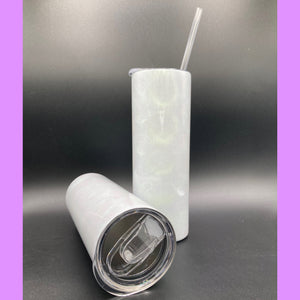 20oz Skinny/Straight Peacock Sublimation Tumbler